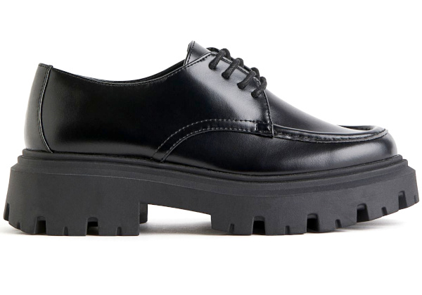 Derbies en cuir semelle crante