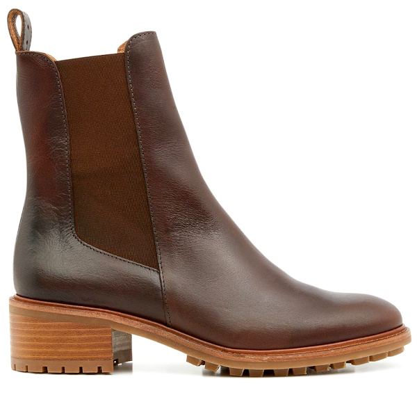 Chelsea boots en cuir marron