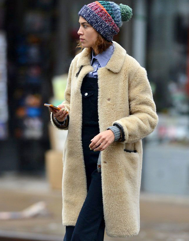 Style preppy + manteau teddy bear = le bon mix