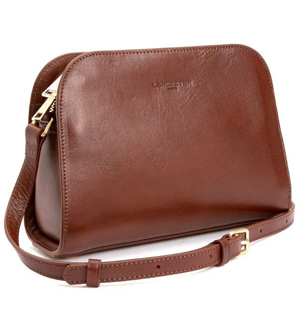 Sac  main en cuir marron