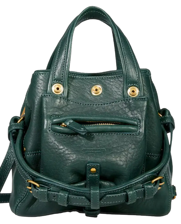 Sac en cuir vert