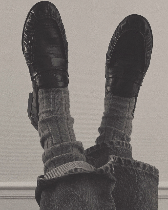 Mocassins + chaussettes = le bon mix