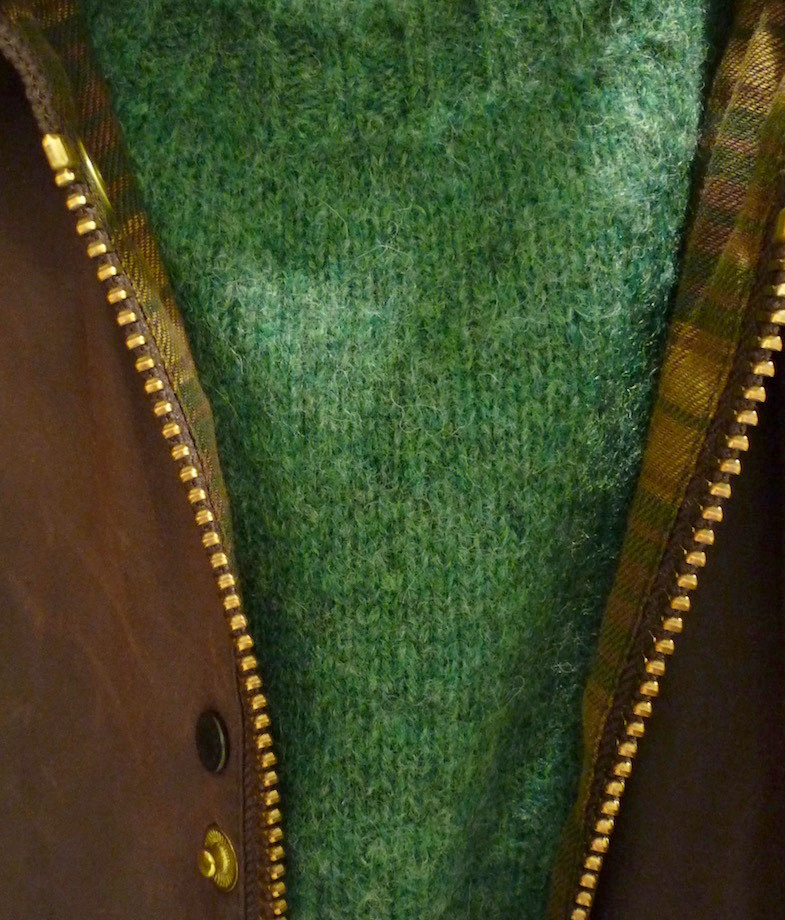 Barbour + vert menthe chin� = le bon mix