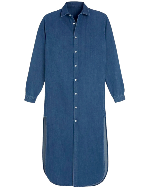 Robe-chemise en Denim