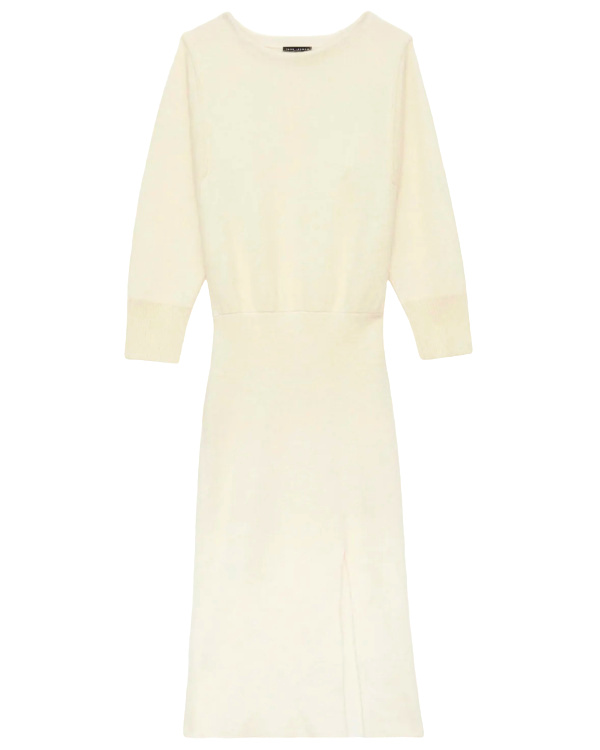 Robe pull blanche  manches longues
