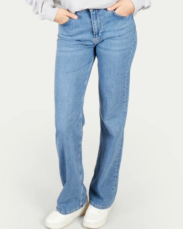 Jean flare bleu dlav