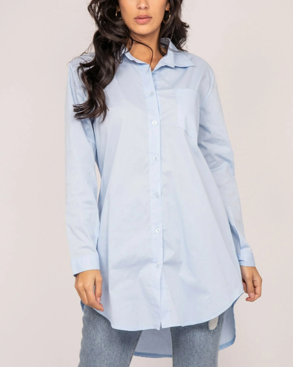 Chemise Oversize bleu ciel