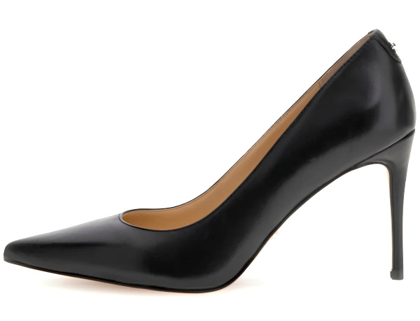 Escarpin en cuir vritable noir