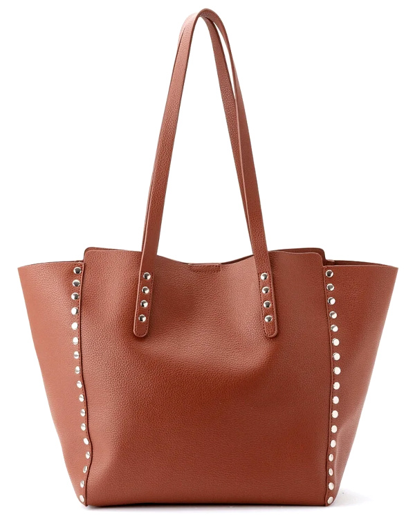 Sac  main cabas effet grain camel