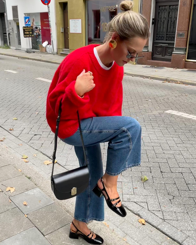 Chaussures girly chic + look confortable et color = le bon mix