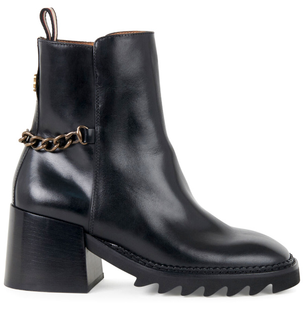 Bottines noires  talons pais