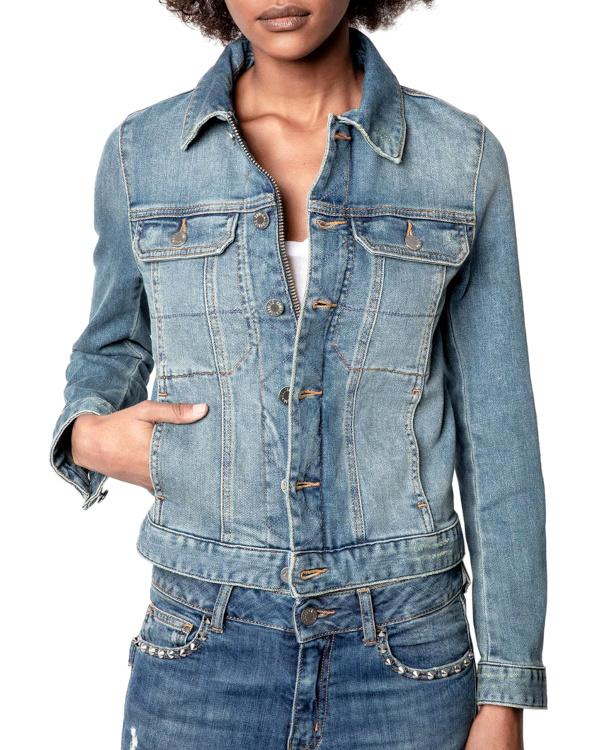 Veste en jean brut 