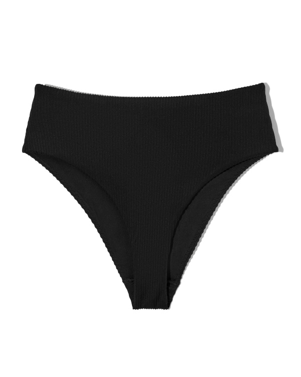 Bas de bikini noir ctel taille haute