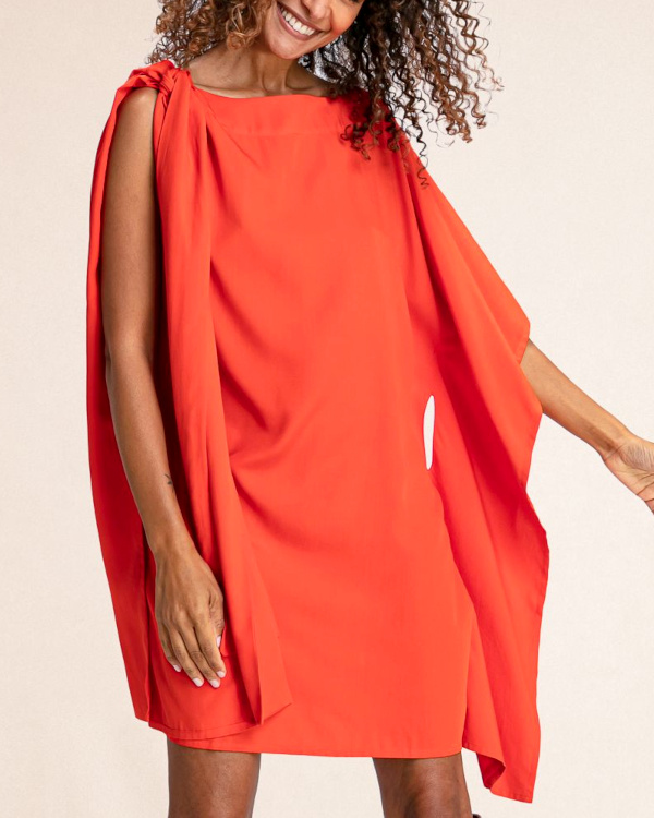 Robe courte Kimono orange