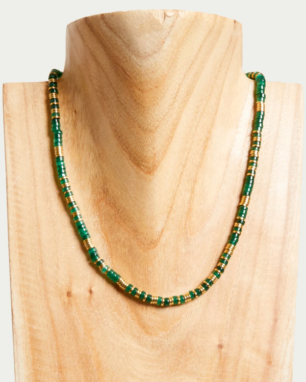 Collier multicolore vert