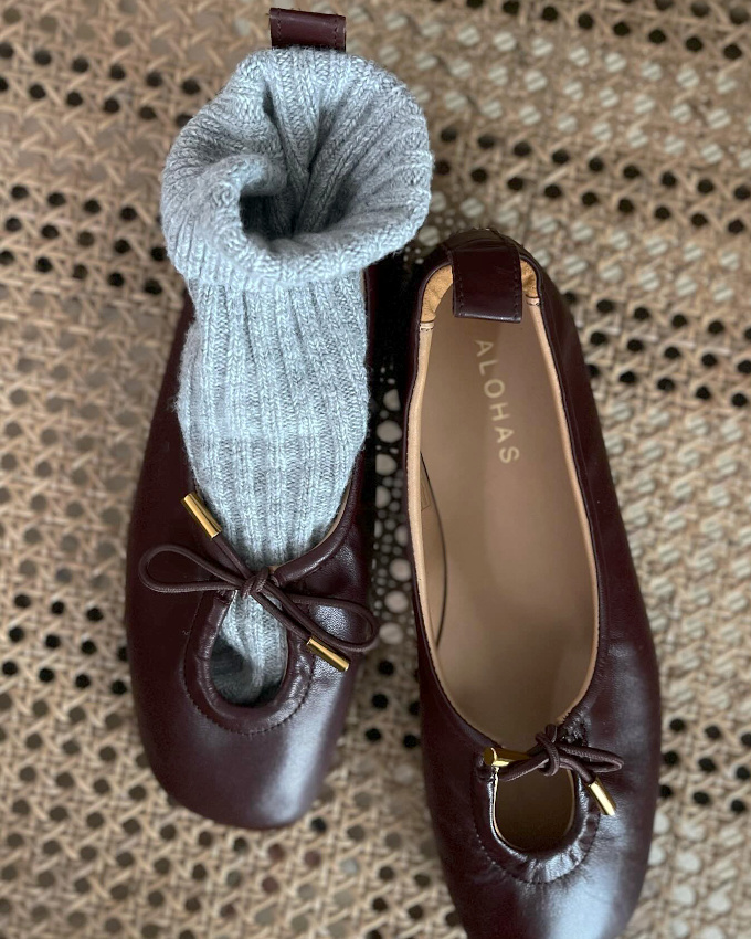 Rien de tel que des chaussettes douillettes pour rchauffer une paire de ballerines !