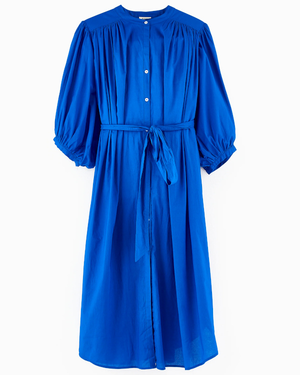 Robe chemise bleue