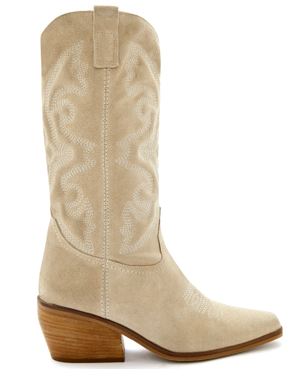 BOOTS WESTERN beige