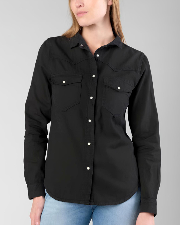 Chemise en jean noir