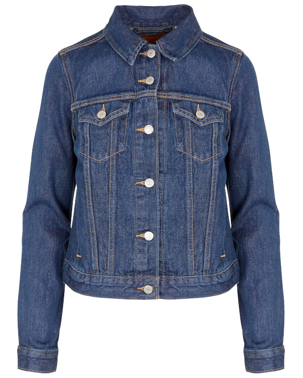 Veste en jean brut