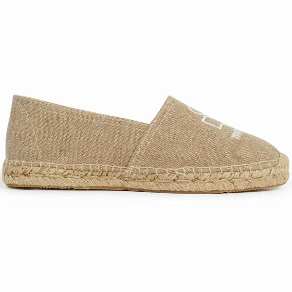 Espadrilles en toile de coton beige