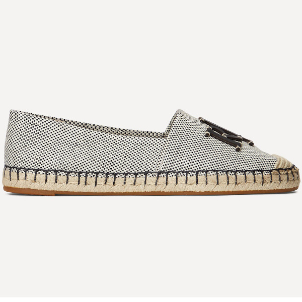 Espadrilles en toile et cuir 