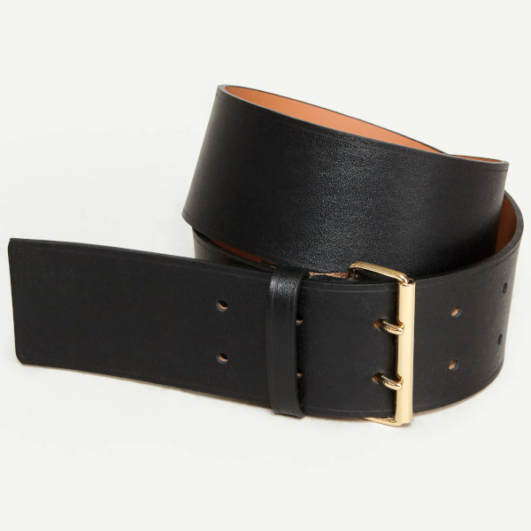 CEINTURE EN CUIR A BOUCLE DOUBLE