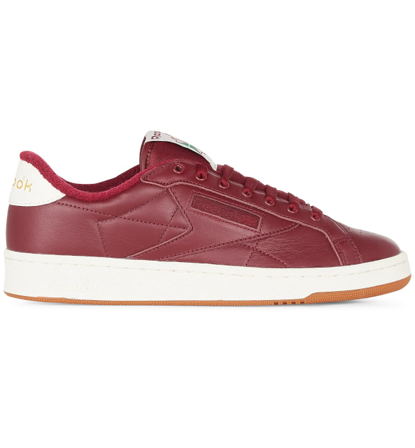 Basket basse en cuir | Rouge