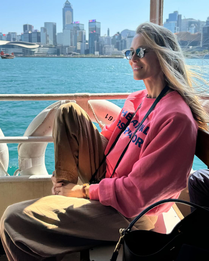 Marier rose et kaki est toujours une bonne ide !