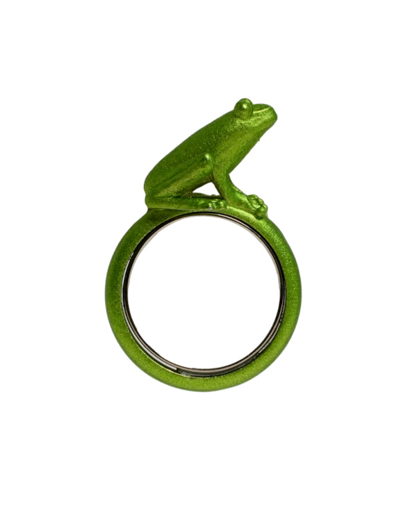 Bague grenouille verte