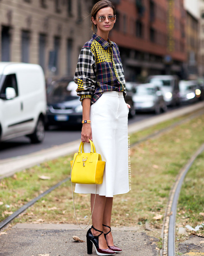 Adjoindre des hauts talons  une tenue mixant pices classiques et masculines est souvent une bonne ide !