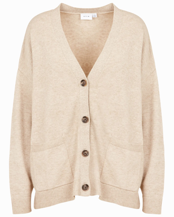 Cardigan col V | Beige