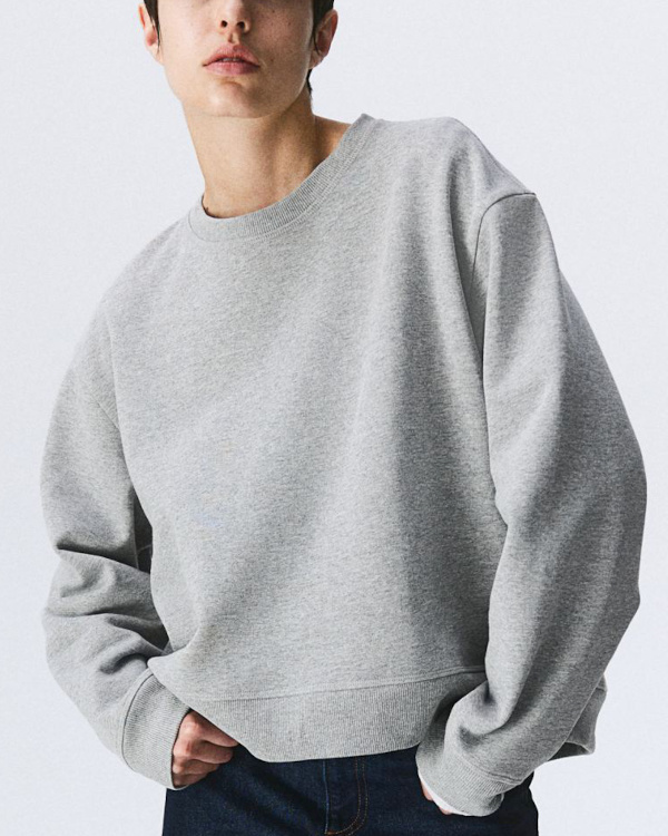 Sweat oversize gris