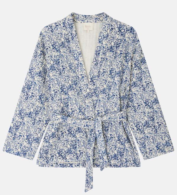 VESTE KIMONO EN COTON