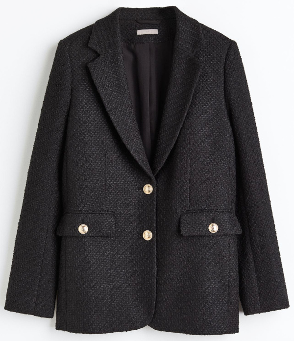 Blazer noir textur