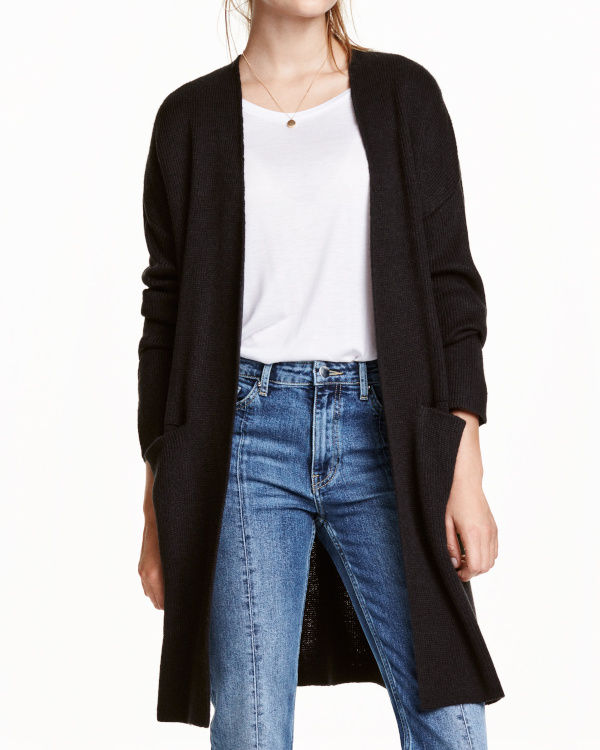 Cardigan long noir