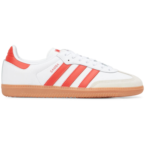 ADIDAS SAMBA OG - Baskets basses en cuir | Blanc et orange