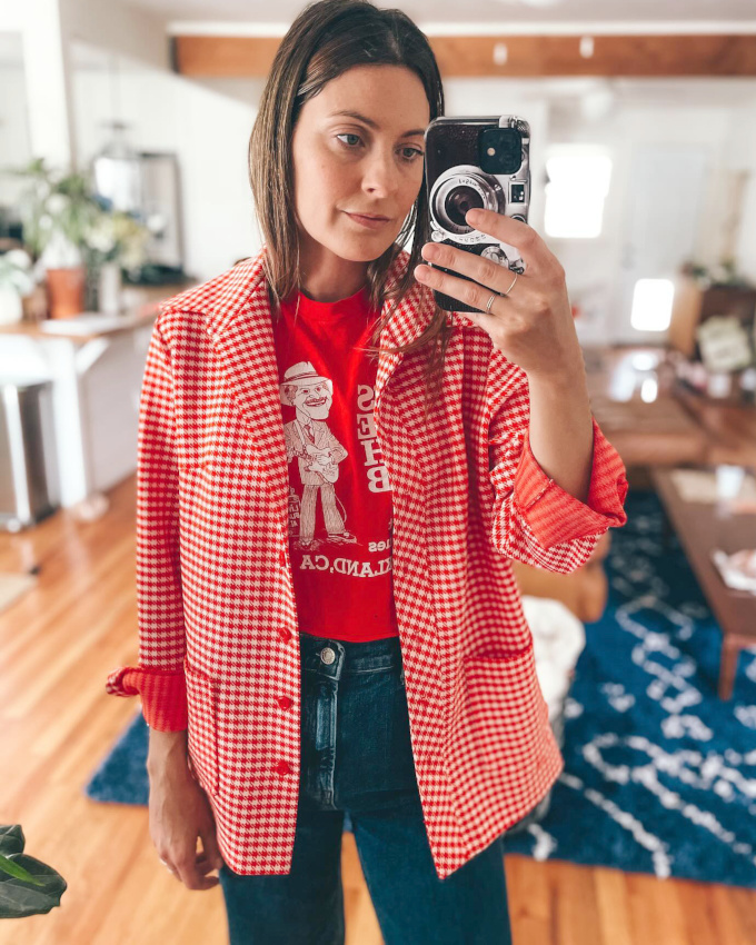 Oui au vichy rouge trait sur une note casual/espigle !