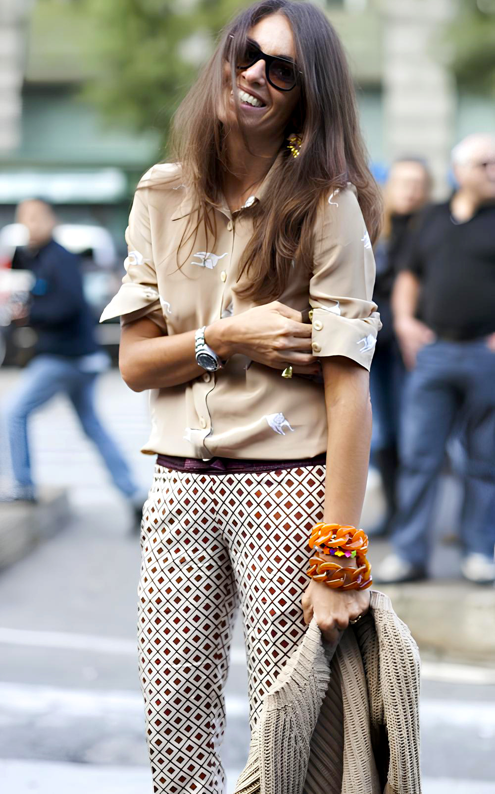 Rien de tel qu'une touche d'orange pour gayer un camaeu de beige/chocolat !