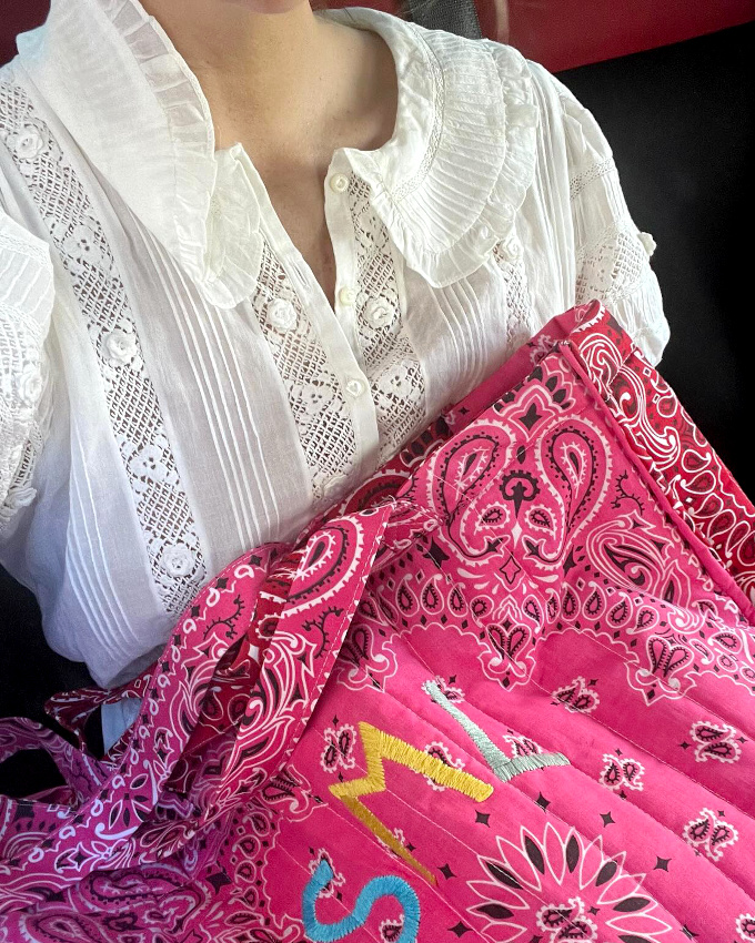 Dentelle dsute + imprim bandana = le bon mix