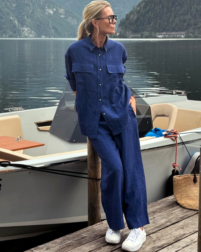 Le parfait total look bleu marine #4