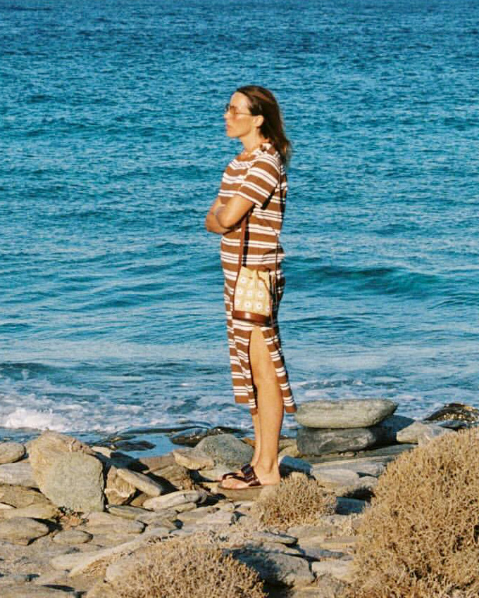 Oui au camaeu de marron boost par le mix entre matires/imprims !