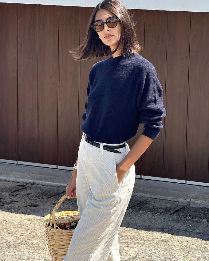 Oui au panier en osier permettant d'injecter un zeste de fracheur  un look automnal !