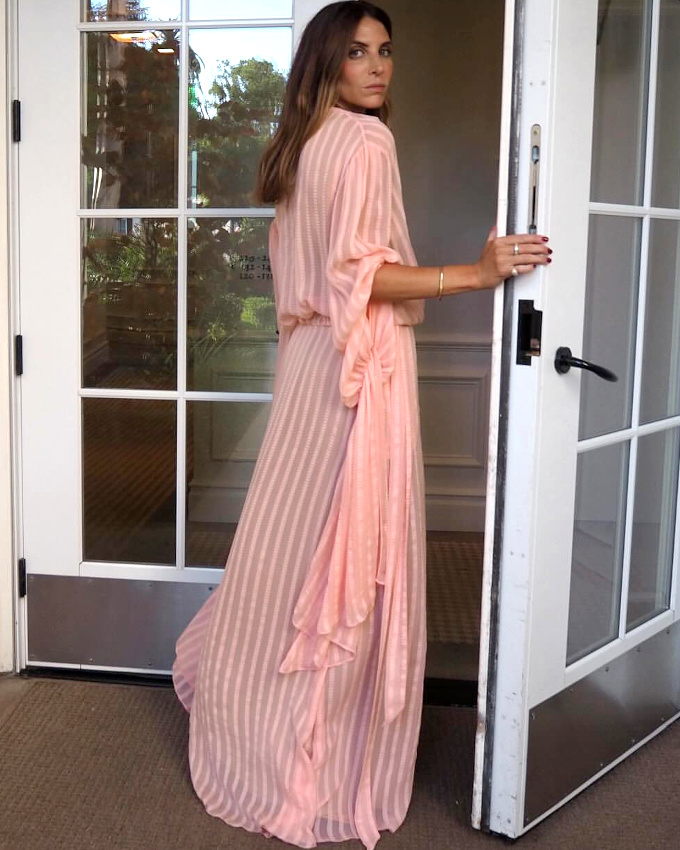 Rayures verticales + fluidit fminine = le bon mix