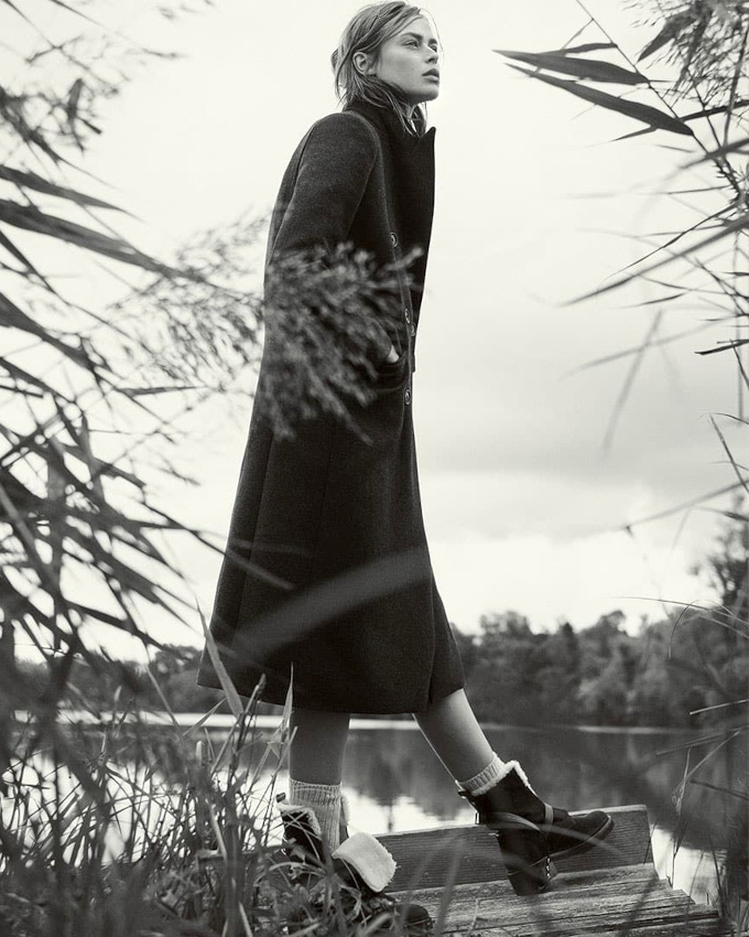 Mlant rigueur du manteau et dsinvolture des boots, ce look a tout bon !