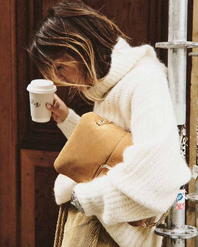 Maille duveteuse + velours ctel = le bon mix