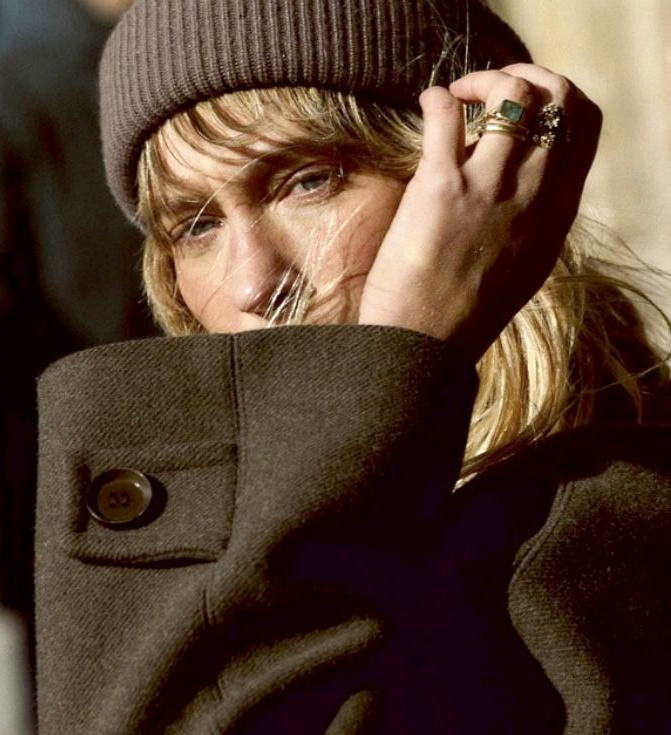 Rien de tel qu'un blond miel pour mettre en valeur un camaeu de marron !