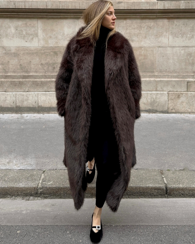 Le manteau en fausse fourrure marron : le doudou d'extrieur de la saison !