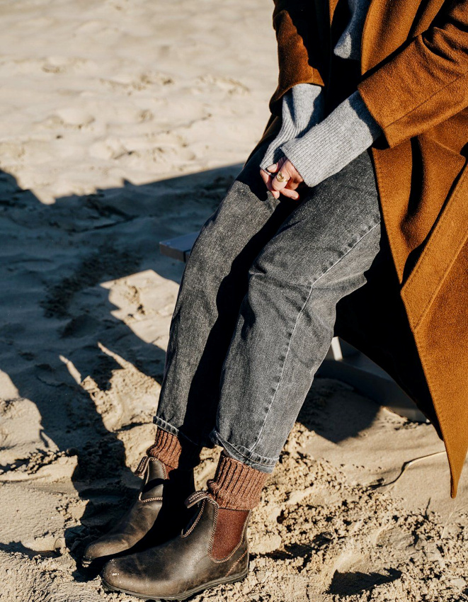 Rien de tel qu'un manteau long pour rchauffer avec style un look casual !