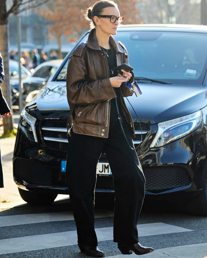 Marron + noir = le bon mix